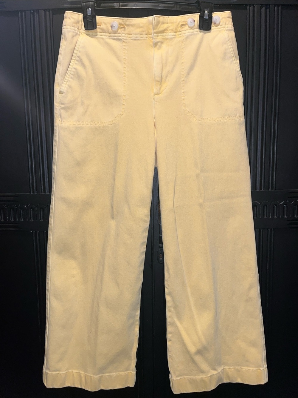 Talbots Crop Yellow Wide Leg Jeans